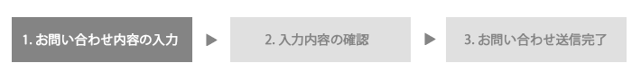 お問い合わせ内容の入力